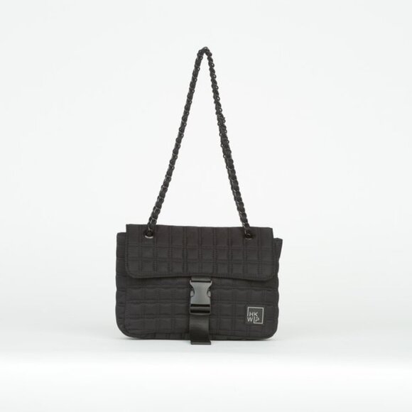 NWT IHKWIP Quilted Flap Convertible Shoulder Bag w/ Chain Strap - Picture 1 of 8